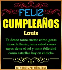 GIF Frases de Cumpleaños Louis
